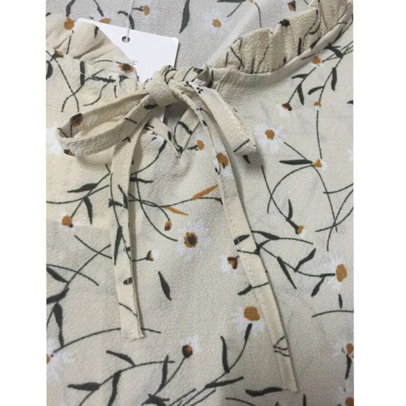 Новинка 2017 шифоновая блузка с цветочным принтом женские рубашки весенне летние