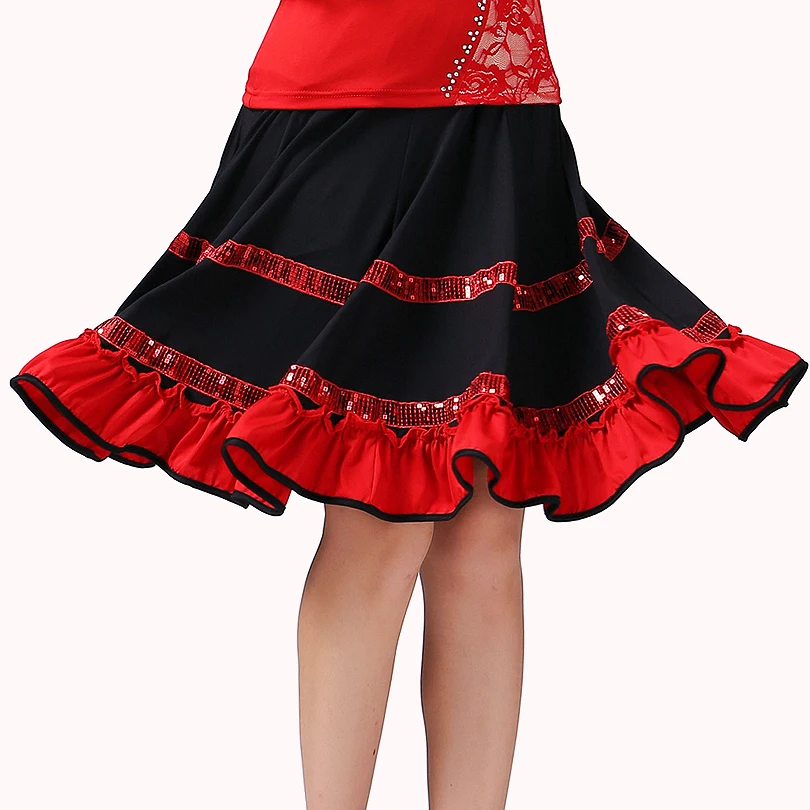 Юбка женская для бальных танцев Современная сценическая юбка вальса танго