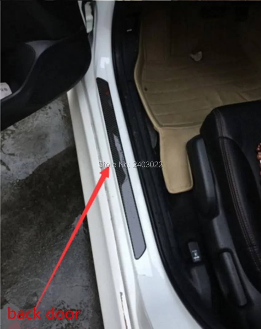 

Car modification outside the decoration of carbon fiber threshold bar car stickers modified welcome pedal threshold stickers