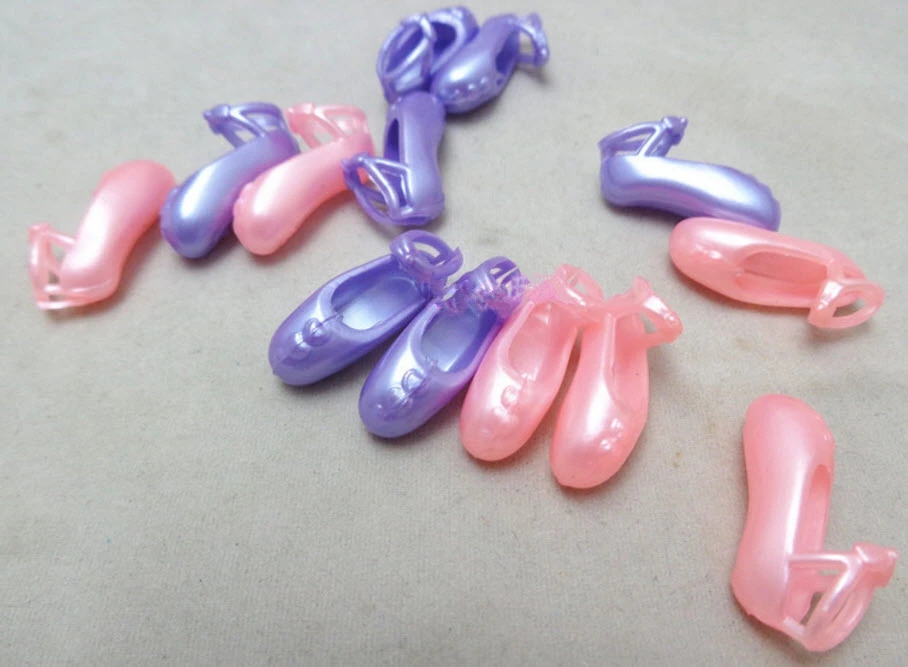 Балетная обувь 5 парт/Лот с пальцами для кукольного домика Барби кукол 1/6 модные