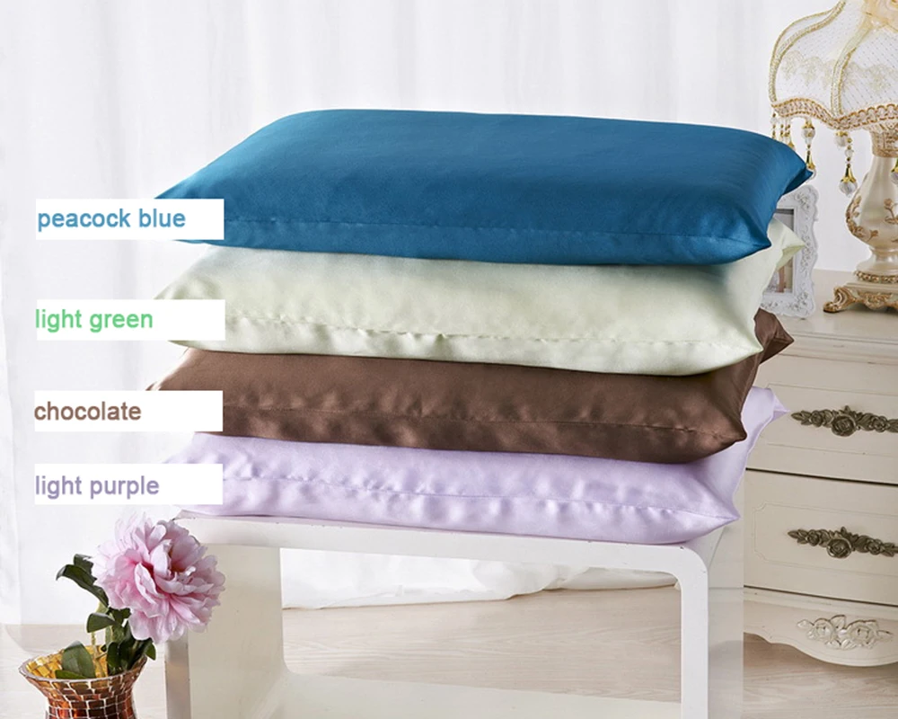 19 момме качество 100% шелк тутового шелкопряда атласная наволочка Королева