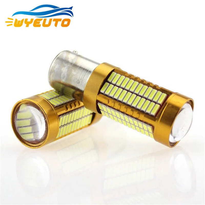 Автомобильный светодиодный объектив постоянного тока T20 4014 106SMD 7443 7740 задний