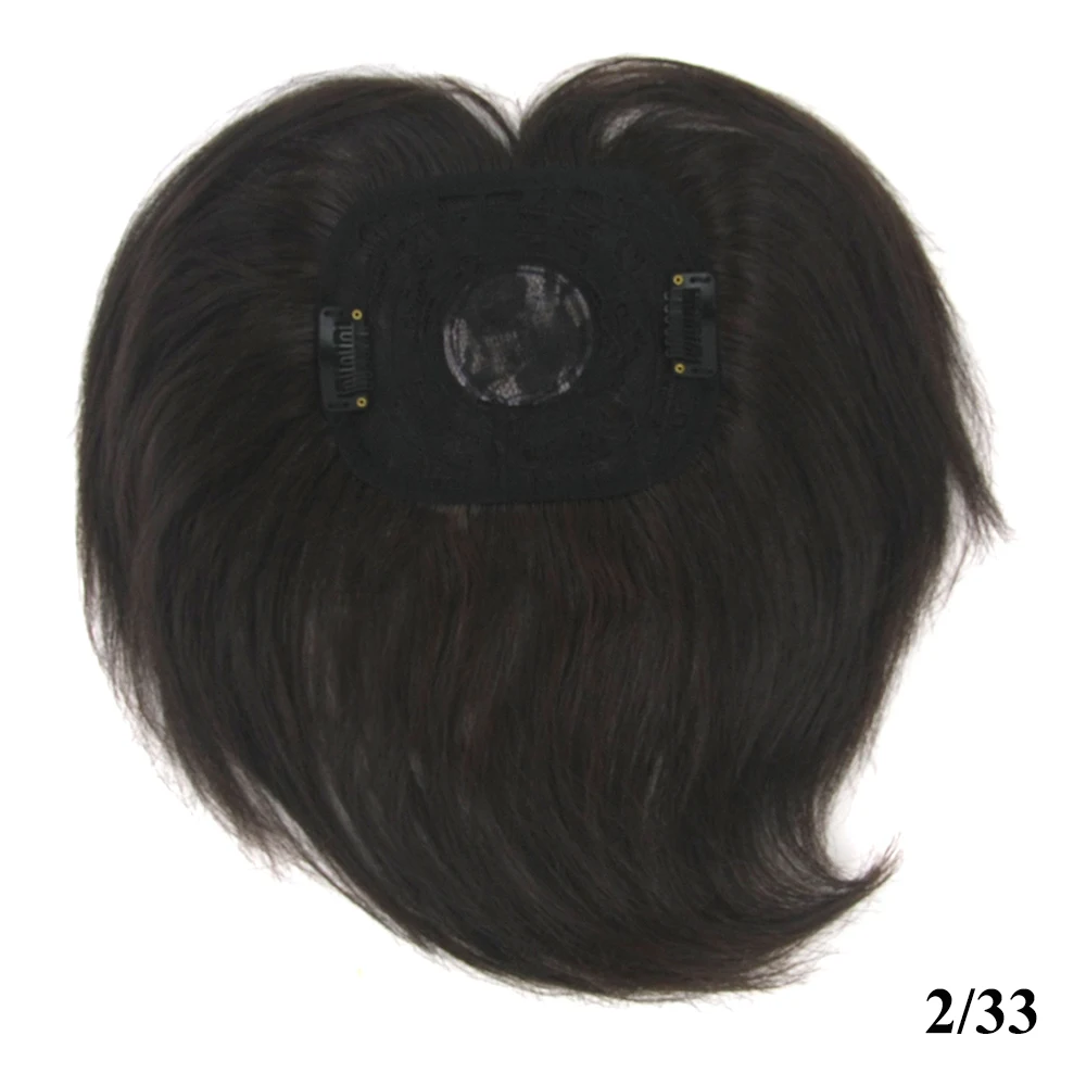 1B/30HL Soowee 4 цвета высокотемпературное волокно синтетические волосы Toupees шиньоны прямые верхние волосы для мужчин и женщин - Цвет: 1B/30HL