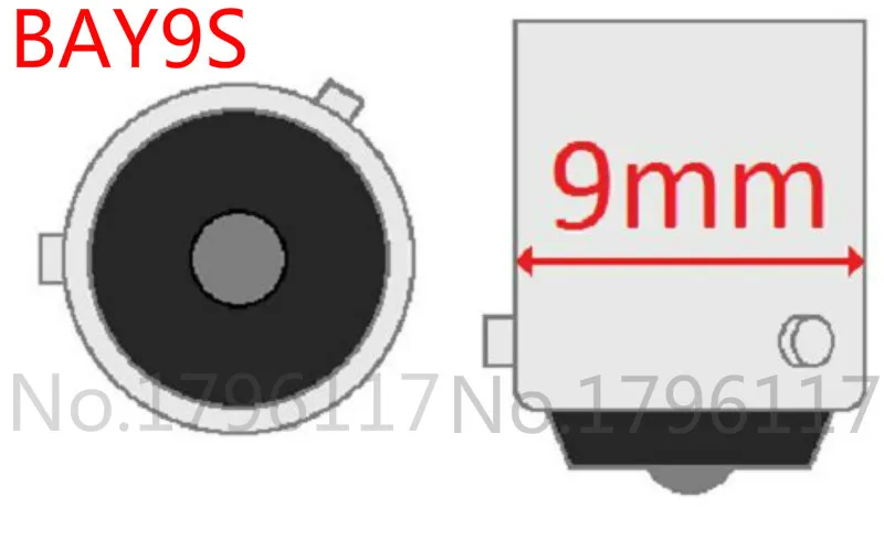 2 шт./10 шт. BAY9s H21W 12V 21W сиными Стекло Авто головного средства ухода за кожей Шеи