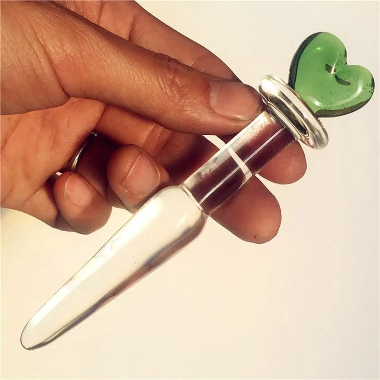 Фаллоимитатор для точки G и клитора Хрустальный пенис Анальная пробка массажер