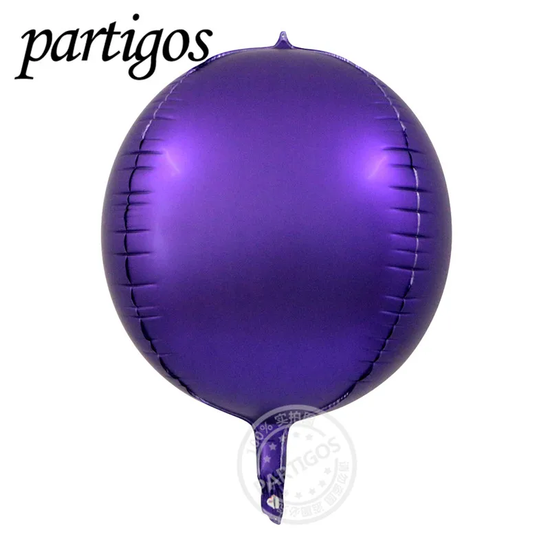 metallic purple 1 шт. 22 дюймов 4D градиент Цвет круглые шары Цвет Фул глобальной Свадебные украшения ко дню рождения, вечерние Декор гелий Фольга воздушные шары - Цвет: metallic purple