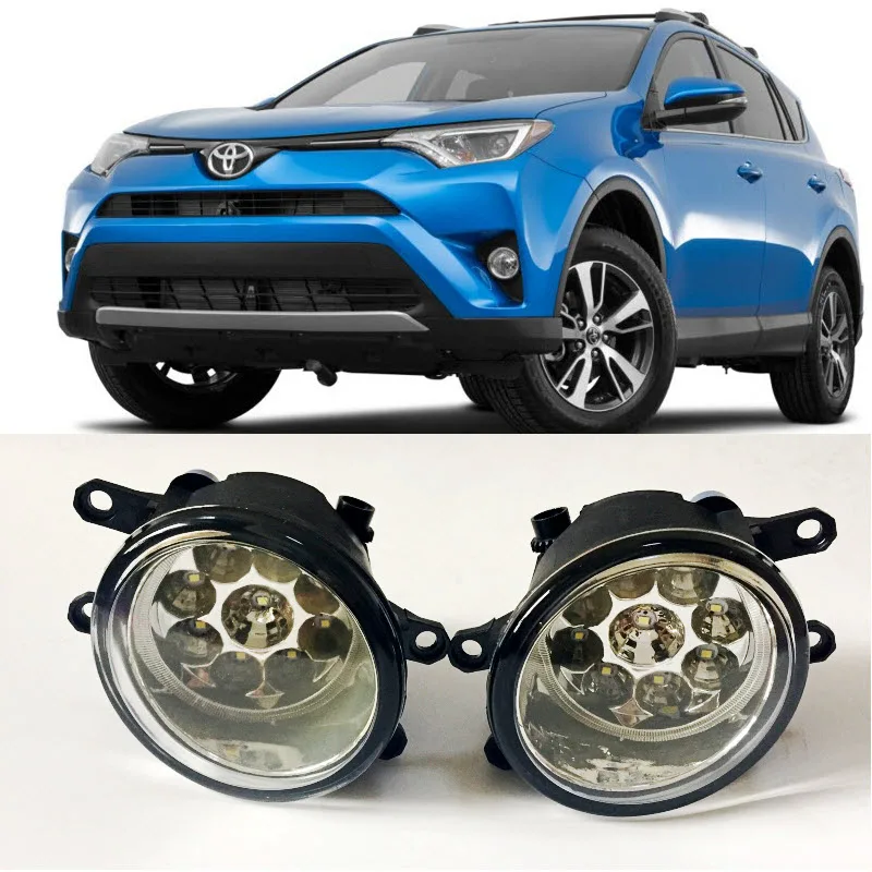 Автостайлинг для Toyota RAV4 Vanguard 2009 2012 9 штук Светодиодный Противотуманные фары H11 H8 12