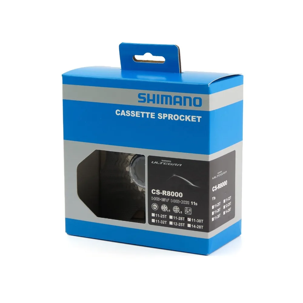 Оригинальный Shimano Ultegra CS R8000 11 скоростной дорожный велосипед кассета Freewheel 25 T/11 28 30