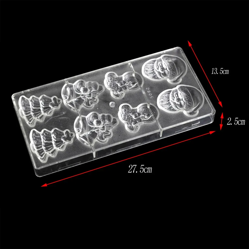 Рождественские 3D формы для шоколада форма приготовления домашней еды из