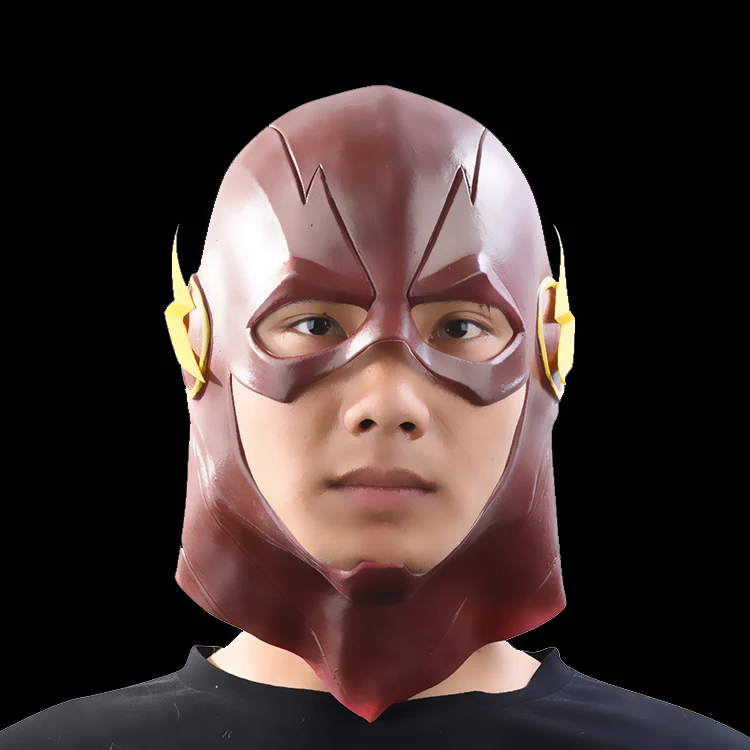 Флэш-фотография косплей Хэллоуин полноголовая латексная маска DC коллекционные