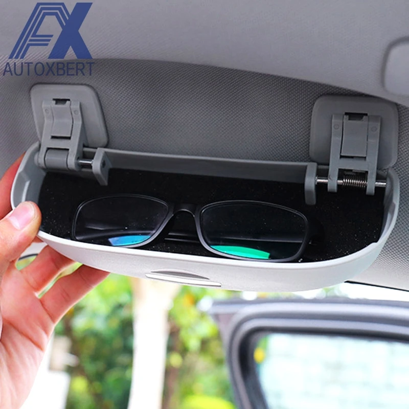 AX For Jeep Compass 2017 2018 Car Sunglasses Case Holder Glasses Sunglass Box Travel Storage Roof Mount Gray | Автомобили и