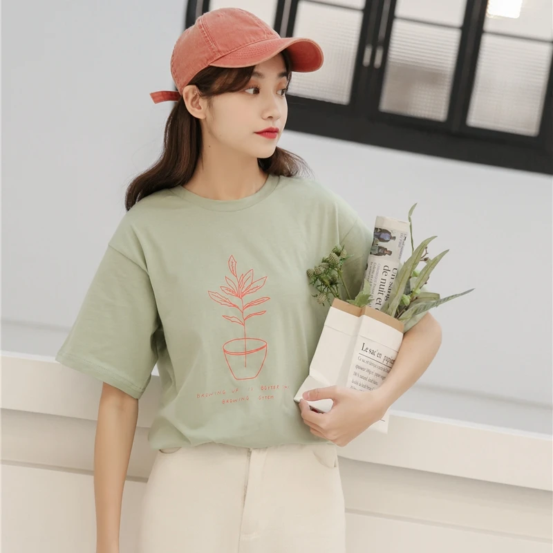 Летние женские топы в Корейском стиле ulzzang Харадзюку 2022 модные милые винтажные