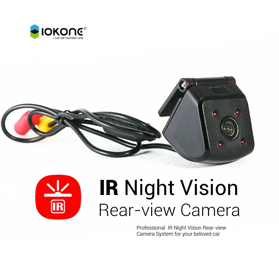 IOKONE CCD HD автомобильный зеркало заднего вида Парковка универсальная камера 4