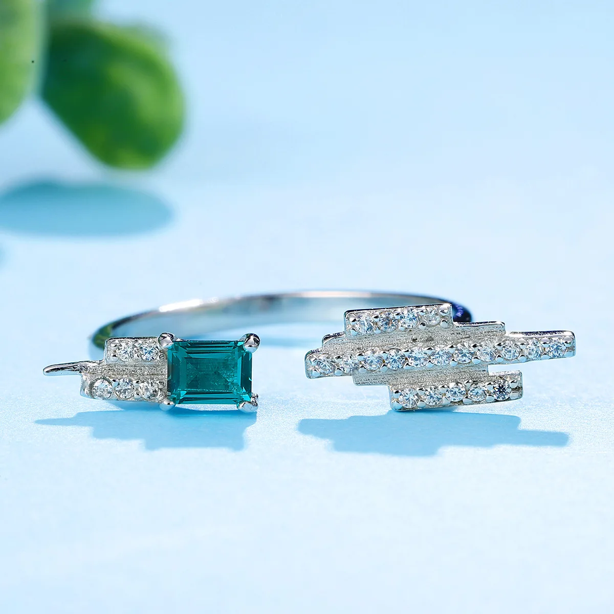 Высококачественное Открытое кольцо из стерлингового серебра женское