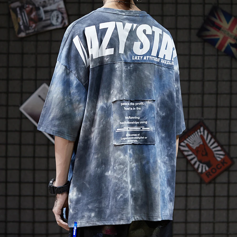 Tie Dye футболка мужская с принтом винтажная психоделическая Ослепительная футболка большого размера хип хоп Уличная Rap Rock Harajuku Ulzzang мужские футболки