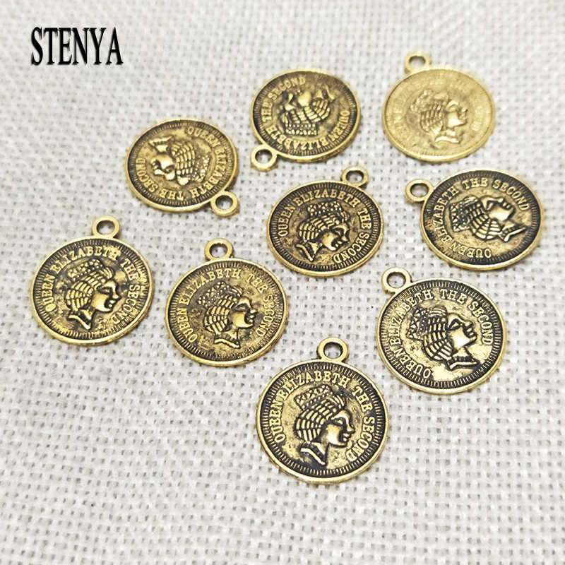 Фурнитура для сережек монеты в стиле Куинс головки изготовления ювелирных