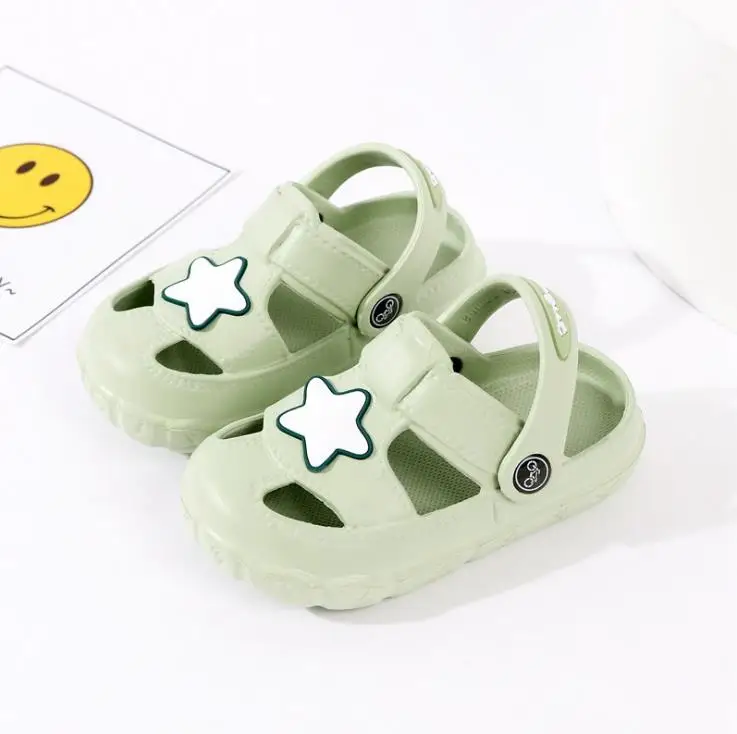 summer Children boys girls EVA Slippers five star Non-slip beach hole shoes different styles 140-180 XQ01