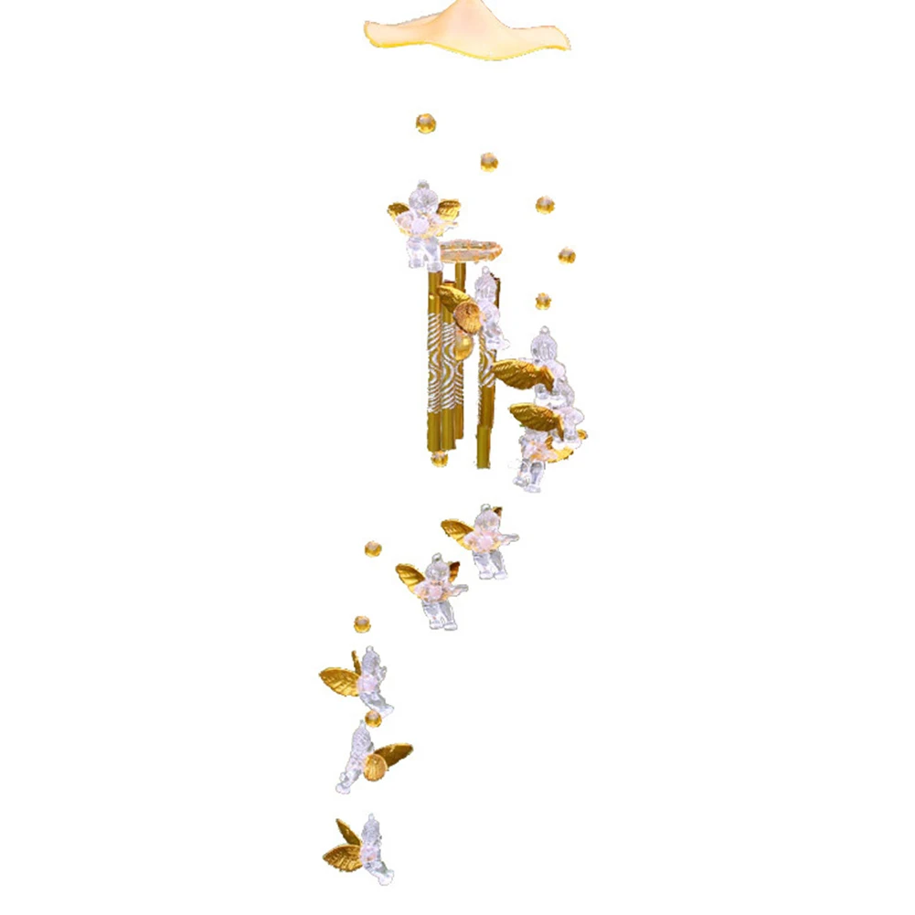 Античный резонансный 5 трубок Love Angel Wind Chime колокольчики Висячие гостиная кровать домашний Декор подарок автомобиль Открытый Двор Сад деко колокольчики