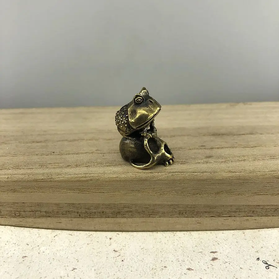 EDC инструменты латунные ножи бусины латунь лягушка Череп Бусы на шнурок Паракорд