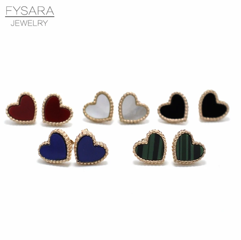 FYSARA двойной боковой цвет сердце Шарм стрейч Strand браслеты ювелирные женские браслеты из нержавеющей стали шарик бисером браслеты Lover