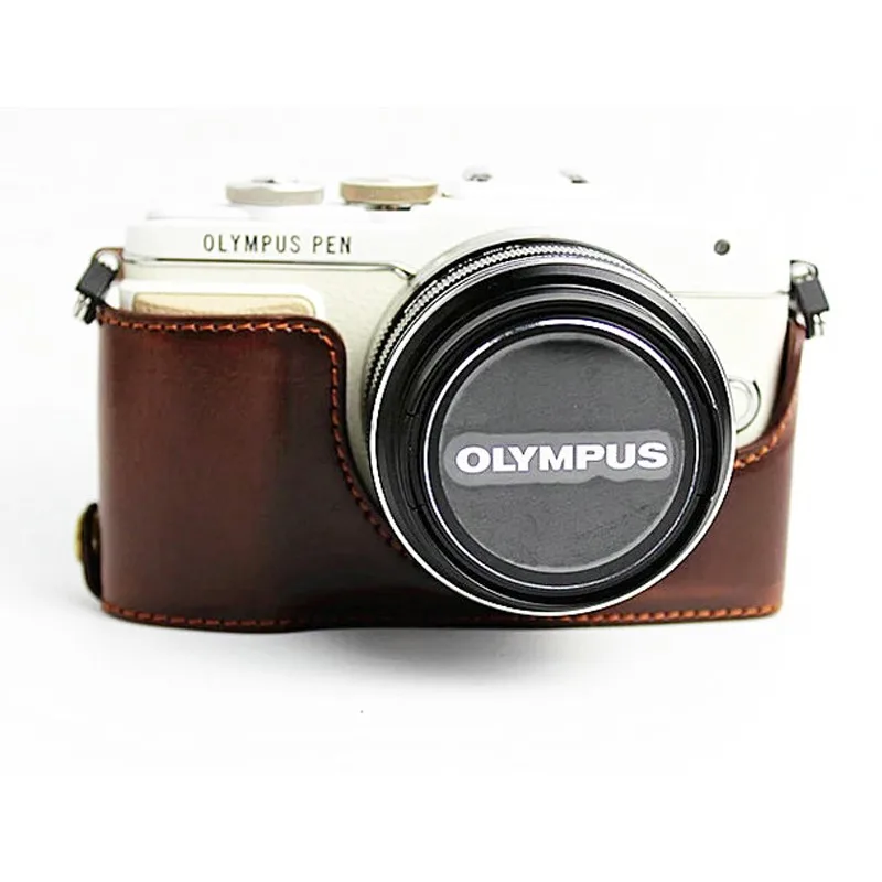 Из искусственной кожи Камера сумка для цифровой камеры Olympus Pen Lite E-PL7 E-PL8 E-PL9