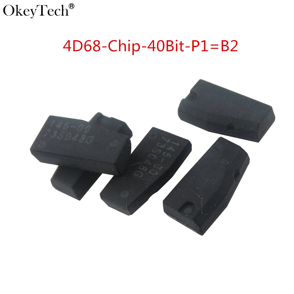 

Okeytech 10Pcs/lot Car Key Chip Remote Key 4D68 Carbon Transponder Chip P1=B2 40Bit TP30 For Toyota Lexus Key Chip 4D68 B2 40Bit