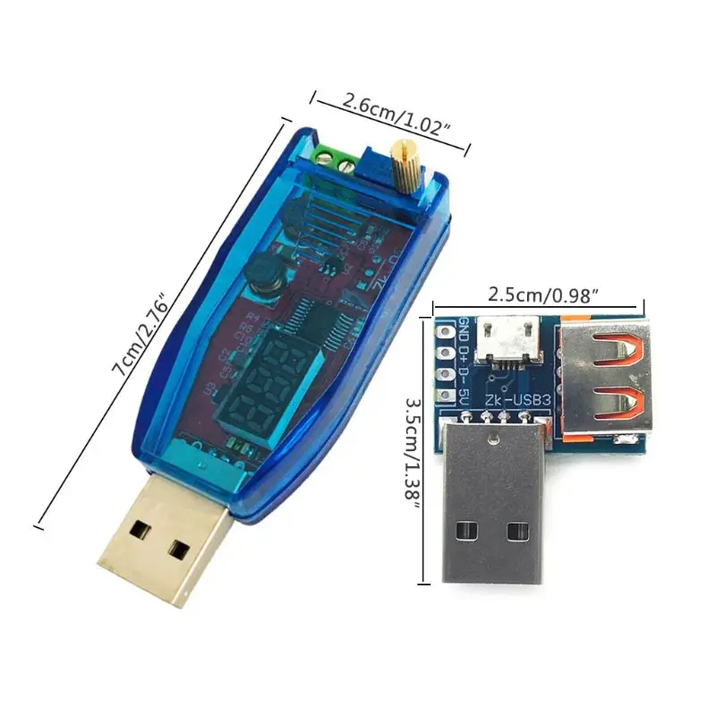 DC-DC 5В до 1в-24в USB Регулируемый Модуль напряжения модуль питания повышающий