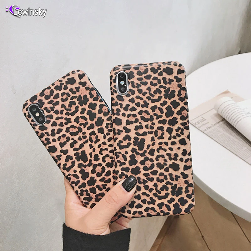 Модный чехол для телефона с леопардовым принтом iphone XS Max XR X 6 S 8 7 plus задняя крышка