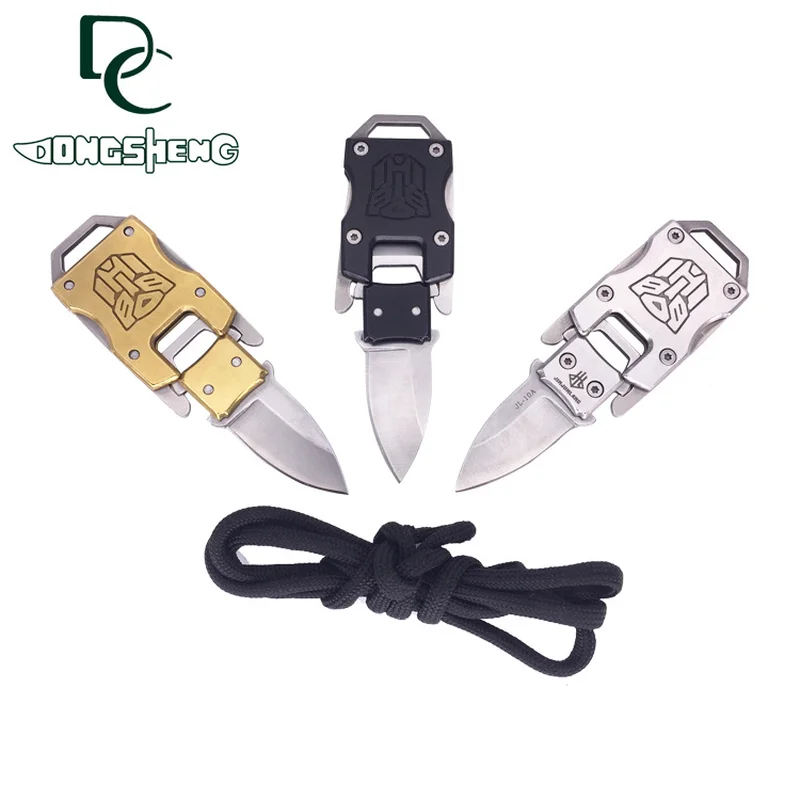 

New utility knife multi-function mini transformers small straight knife self-defense key fruit knife