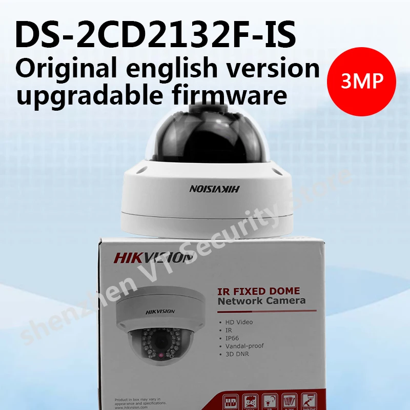 В наличии Hikvision DS-2CD2132F-IS международная версия 3MP купольная камера видеонаблюдения