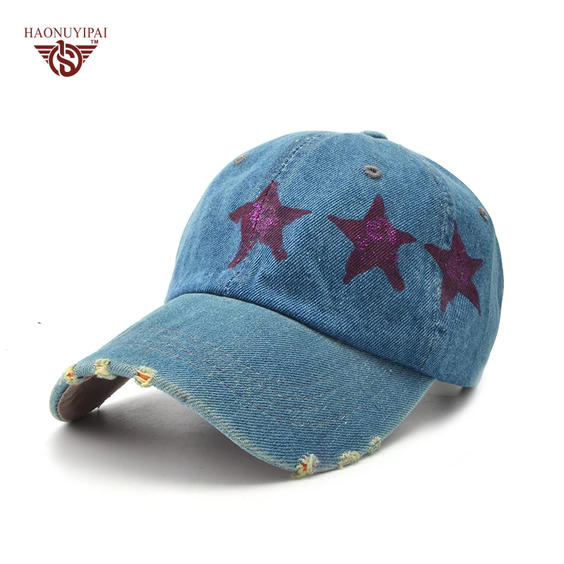 2017 Новый Высокое Качество Джинсовой Ткани Бейсболки Случайные Хлопка Snapback