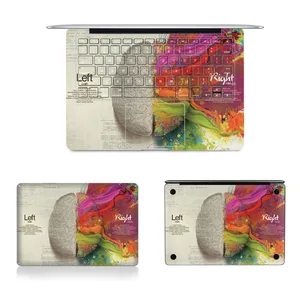 Наклейка для левого и правого мозга, полноразмерная Наклейка для Macbook Air Pro Retina 11, 13, 12, 15, A1425, A1466