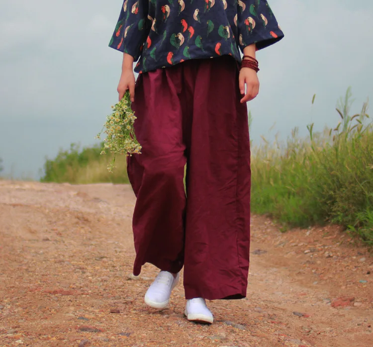 2017 Высокое Качество Весна Осень Повседневная Свободные Прямые Широкую Ногу