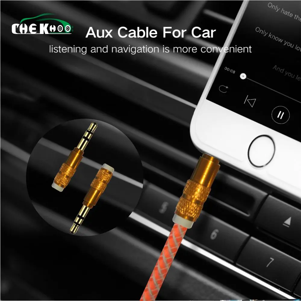 М 1 м нейлоновый разъем аудио кабель мм от 3 5 до Aux мужчины Kabel Plug автомобильный