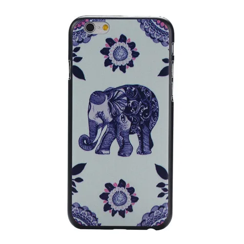 For iPhone 6 Case Cartoon Cat Flower PC Plastic Hard Back Skin Apple 4.7 Inch Phone Cover 20PCS/LOT HYP-23 |