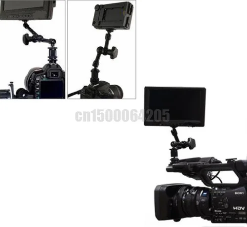 СВЕТОДИОДНЫЙ монитор камеры 7-дюймовый шарнирный соединитель 1/4 &quotдля горячего