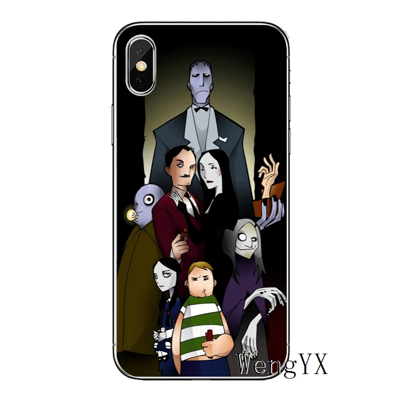 Weday Addams family для Apple iPhone 8 7 plus 6s 6 plus X XR XS Max SE 5S 5c 5 4S 4 TPU мягкий чехол для телефона - Цвет: Addams-Family-A-11