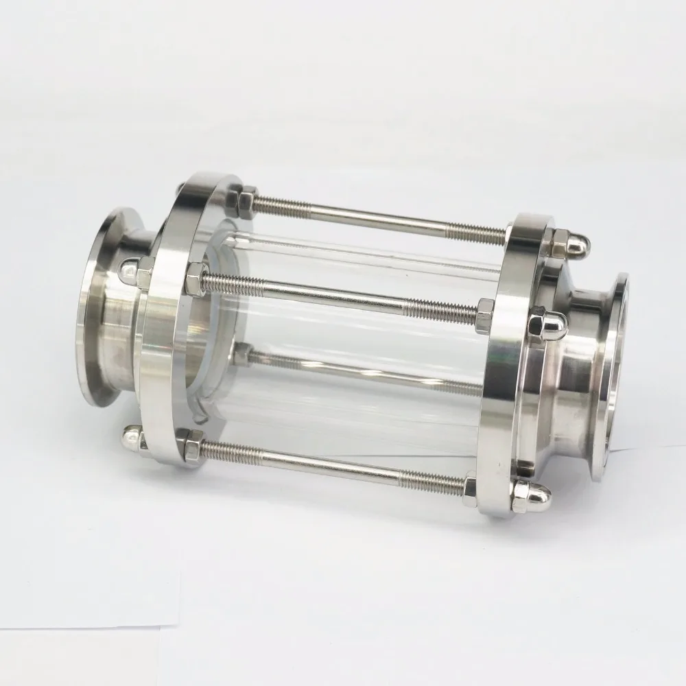 Подходит для 1-3/" 45 мм трубы OD x 2" Tri Clamp Flow Sight стекло диоптрий башня SUS 304 нержавеющая сталь санитарная домашняя пивоварня вино пиво
