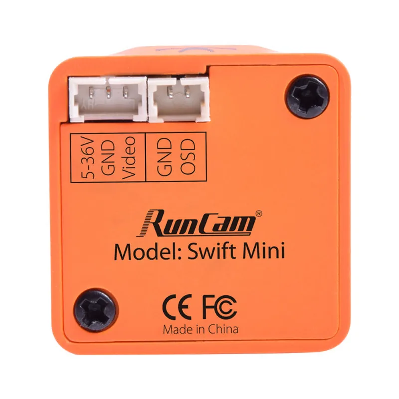 Runcam Swift Mini 130 градусов 2 5 мм FPV камера Встроенный OSD PAL/NTSC оранжевый/черный 22*22