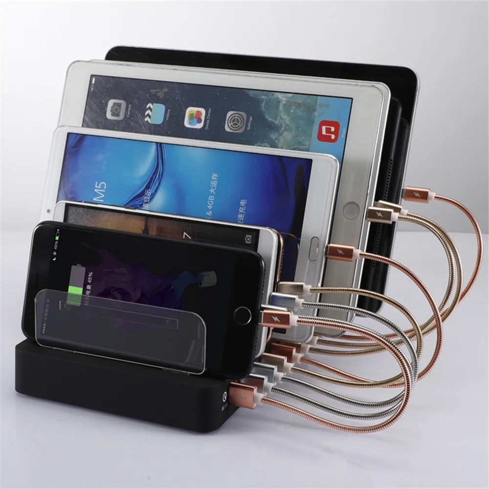 Станция зарядная универсальная с 4 USB портами и держателем 110 Вт|Зарядные
