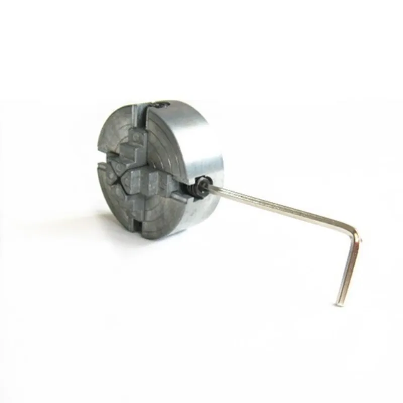 4 Jaw Chuck Четыре 4 кулачковый патрон Z011A для металлического мини-токарного станка M12x1mm с резьбой сзади 1,8~ 56 мм/12~ 65 мм мини-втулка принадлежности токарного станка - Цвет: 4 Jaw Chuck