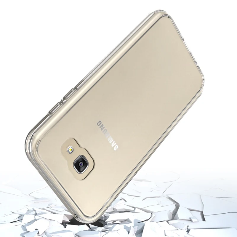 Прозрачный чехол из ТПУ/поликарбоната для Samsung Galaxy A7 2017 A720 A720F ударопрочный с