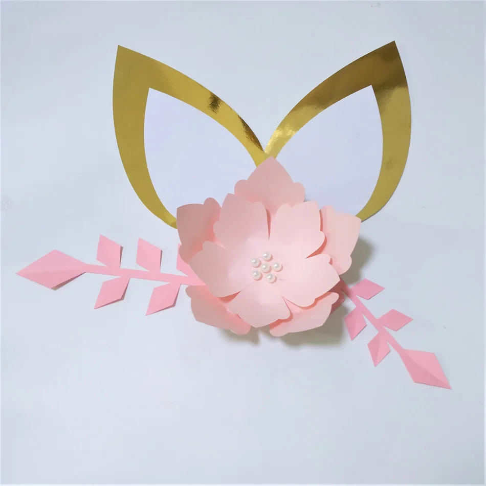 2019 детские розовые DIY картонная бумага искусственные цветы для дня рождения фон