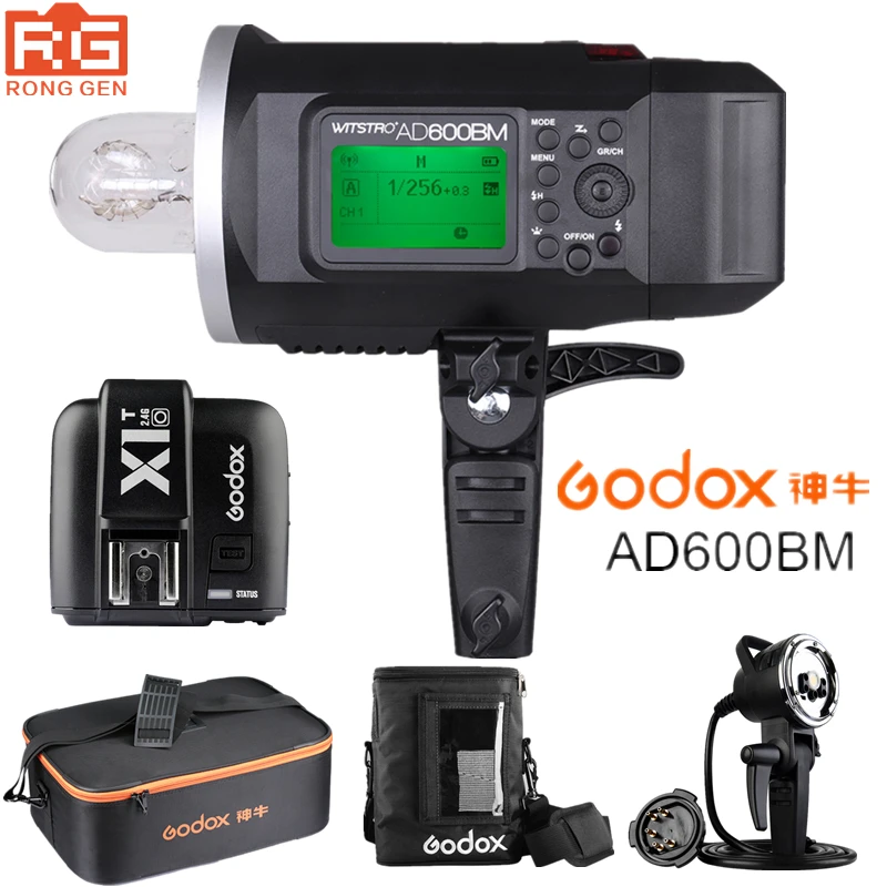 Беспроводная наружная вспышка Godox AD600BM 600W HSS 1/8000 2 4G + триггер фотовспышки для Olympus