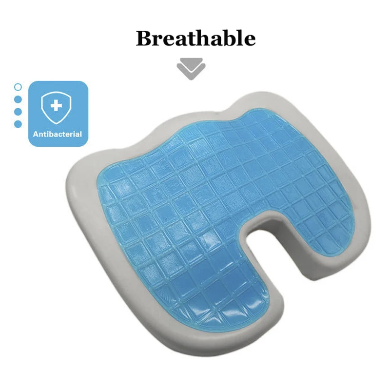 Плюшевая подушка гелевая Подушка с эффектом памяти u образная охлаждающая