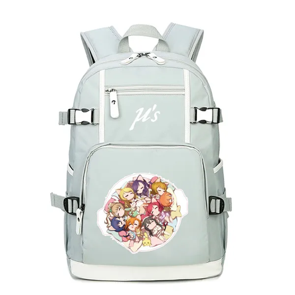 19 Мультяшный женский рюкзак LoveLive, Kawaii Back Pack, Minami Kotori, холщовые школьные сумки, Mochila Feminina, рюкзак для ноутбука, большая сумка для книг - Цвет: 19