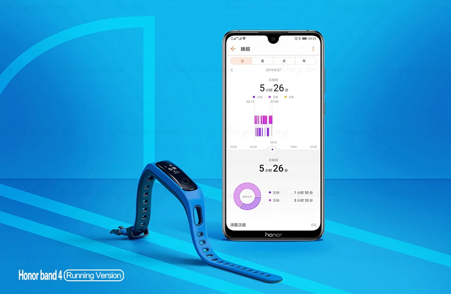 Смарт-браслет huawei Honor Band 4 для бега, Пряжка для обуви, Land Impact, профессиональный совет, кнопка для сна