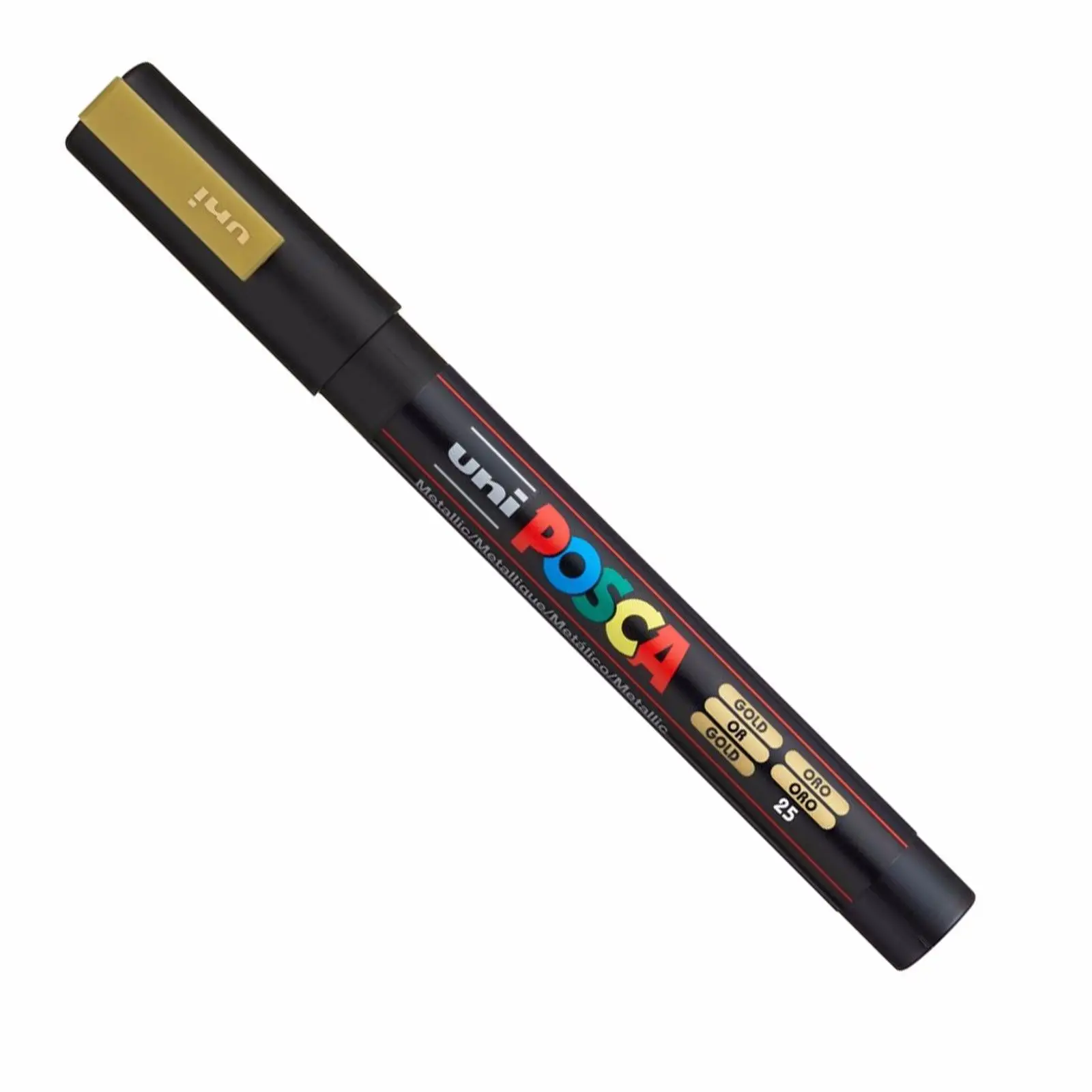 PC-3M Gold 1 шт., UNI Posca маркеры 0,9 мм-1,3 мм, 17 цветов, PC-3M, базовый маркер для постеров, рекламных граффити, офисные принадлежности - Цвет: PC-3M Gold