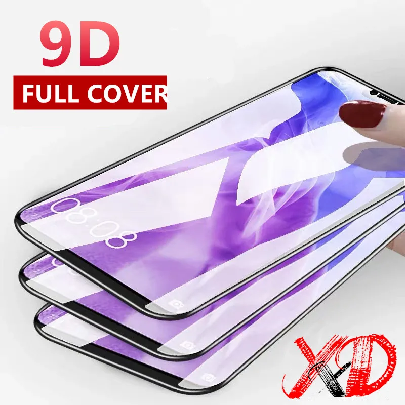 9D закругленные края Защитное стекло для huawei NOVA 4 3 4E полное покрытие против