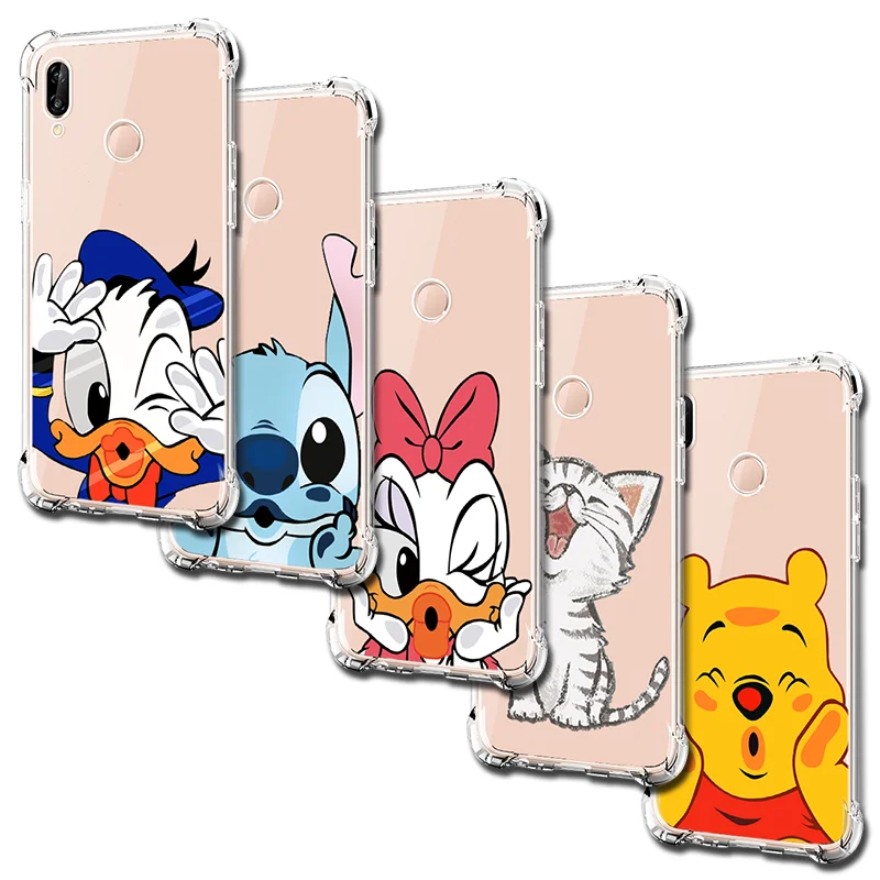 Подушка безопасности для Чехлы из мягкого ТПУ для huawei Коврики 30 Lite 10 20 P20 P30 Lite P Smart Y6 Y7 Y9 Prime Honor 20i 10i 9X8X10 7A Pro Чехол